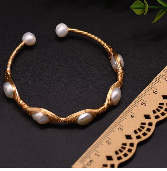 Pearl Inlay Bangle