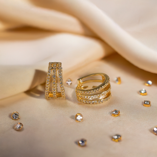 Cubic Zircon Ear Studs