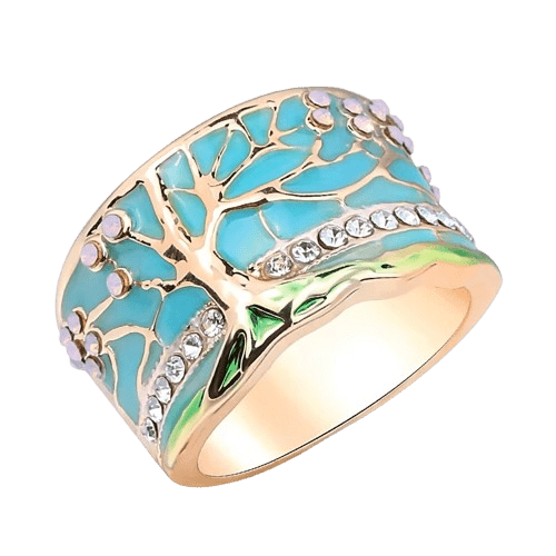 Blue Flora Ring - Alam Ara
