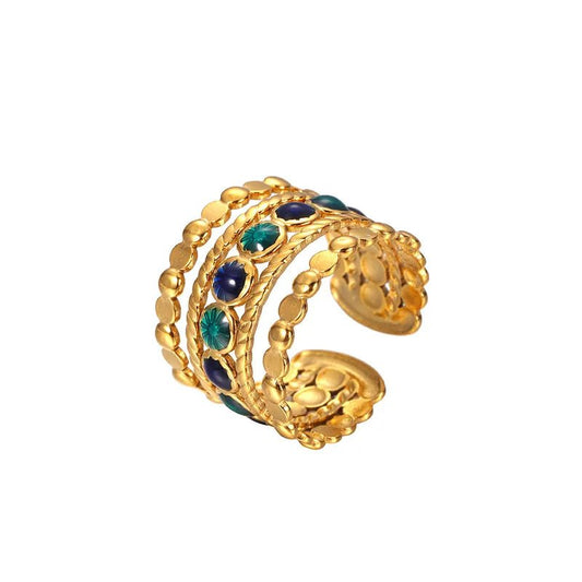 Blue Vinatge Ring - Alam Ara