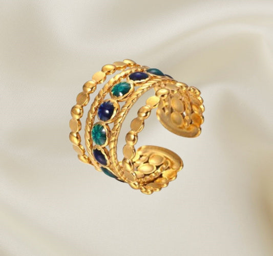 Blue Vinatge Ring - Alam Ara