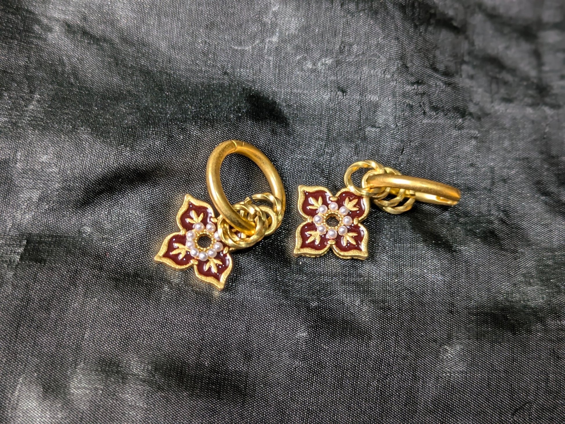 Ethnic Enamel Drop Earrings - Alam Ara