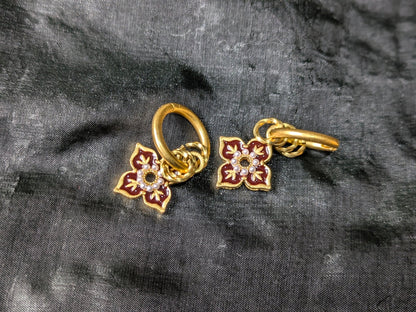 Ethnic Enamel Drop Earrings - Alam Ara