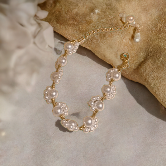 Flower Pearl Bracelet