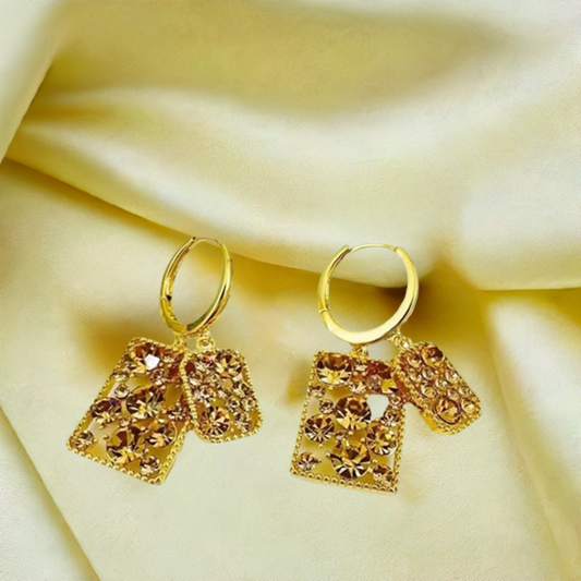 Zircon Brown Dangling Earings