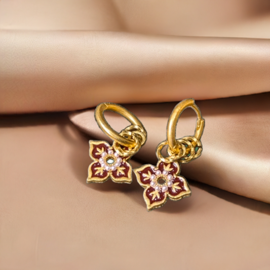 Ethnic Enamel Drop Earrings