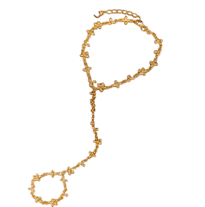 Luxurious Golden - Plated Fingure Chain - Alam Ara