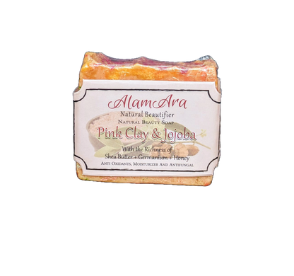Natural Pink Clay & Jojoba Soap