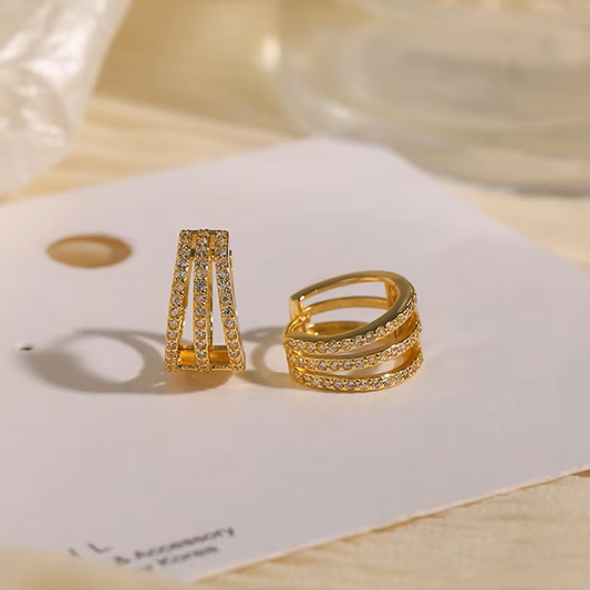 Cubic Zircon Ear Studs