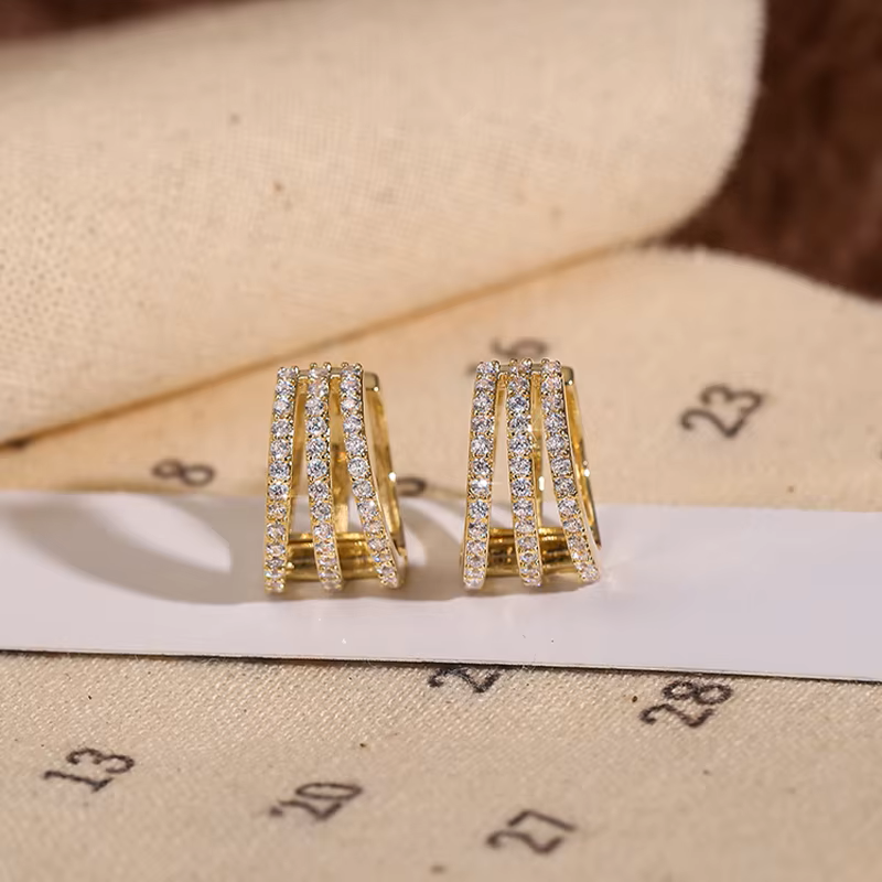 Cubic Zircon Ear Studs